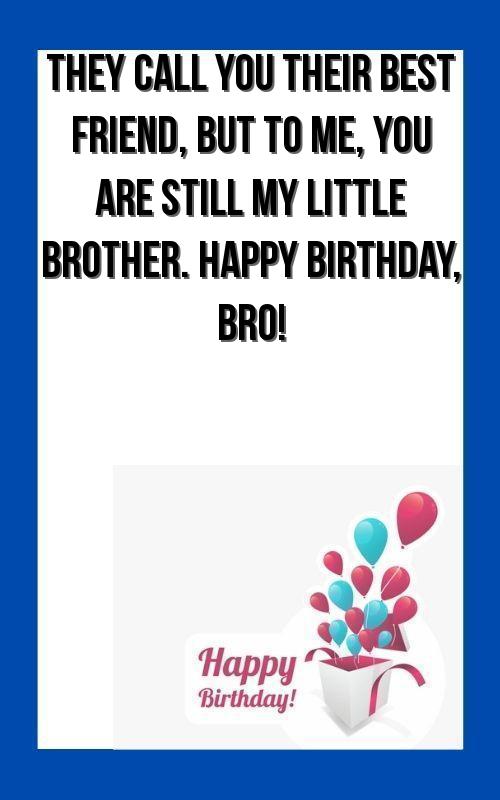 birthday wishes brother status
